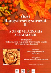 Read more about the article Őszi hangversenysorozat II.