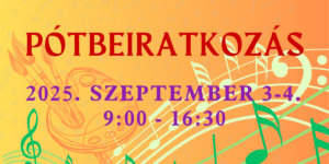 Read more about the article Pótbeiratkozás